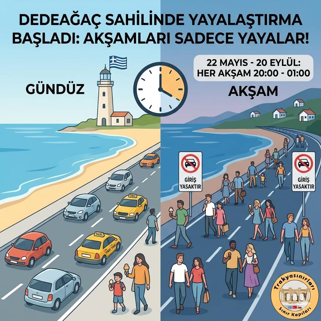 🚶♂️ Dedeağaç Sahilinde Yaz Mesaisi Başlıyor!