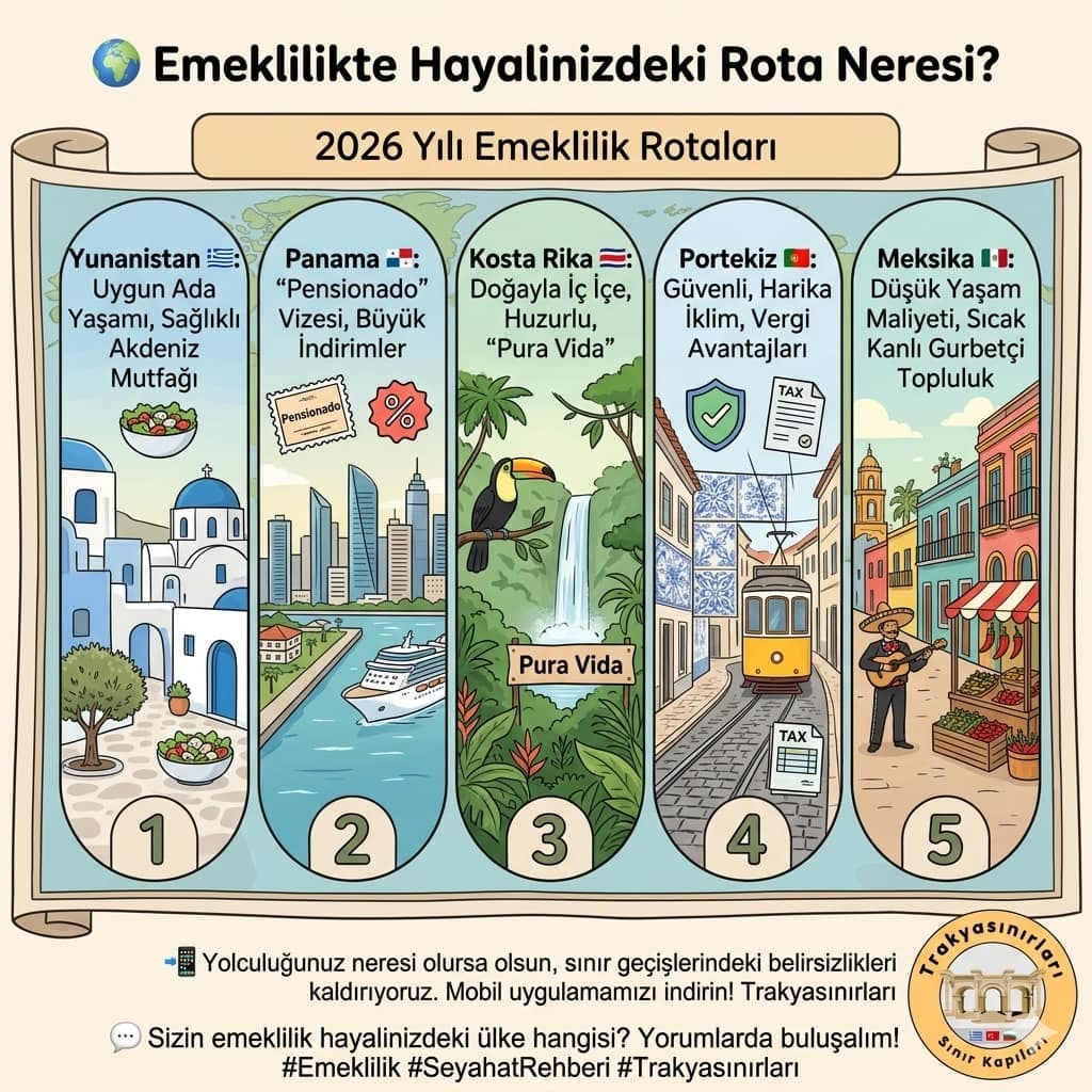 🌍 Emeklilikte Hayalinizdeki Rota Neresi?
