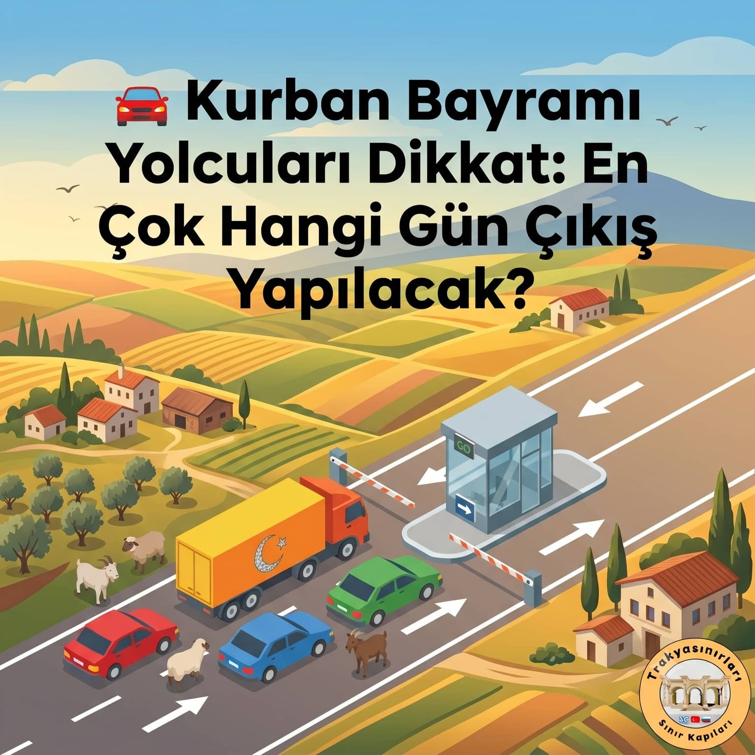 🚗 Kurban Bayramı Yolcuları Dikkat: En Çok Hangi Gün Çıkış Yapılacak?