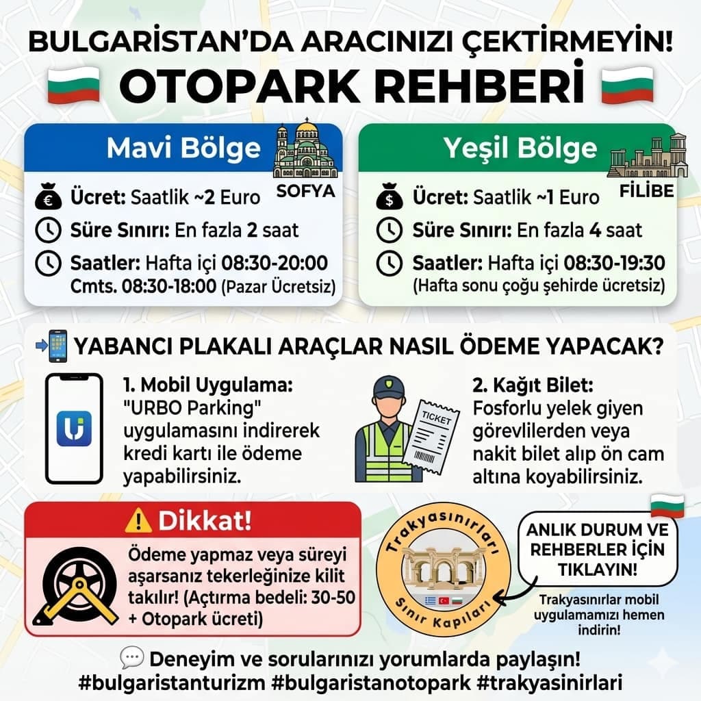 🇧🇬 Bulgaristan'da Aracınızı Çektirmeyin! Otopark Rehberi