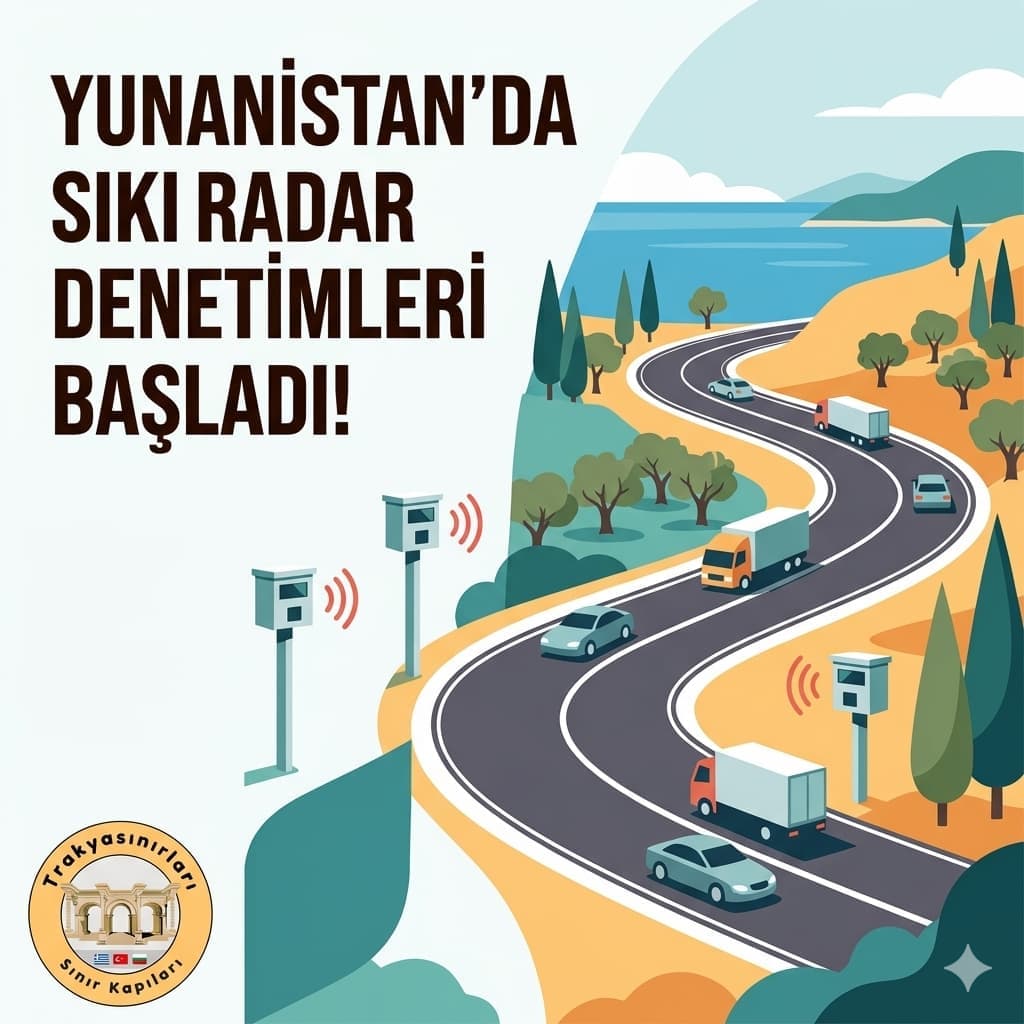 📸 Yunanistan’da Sıkı Radar Denetimleri Başladı! 🚗🚨