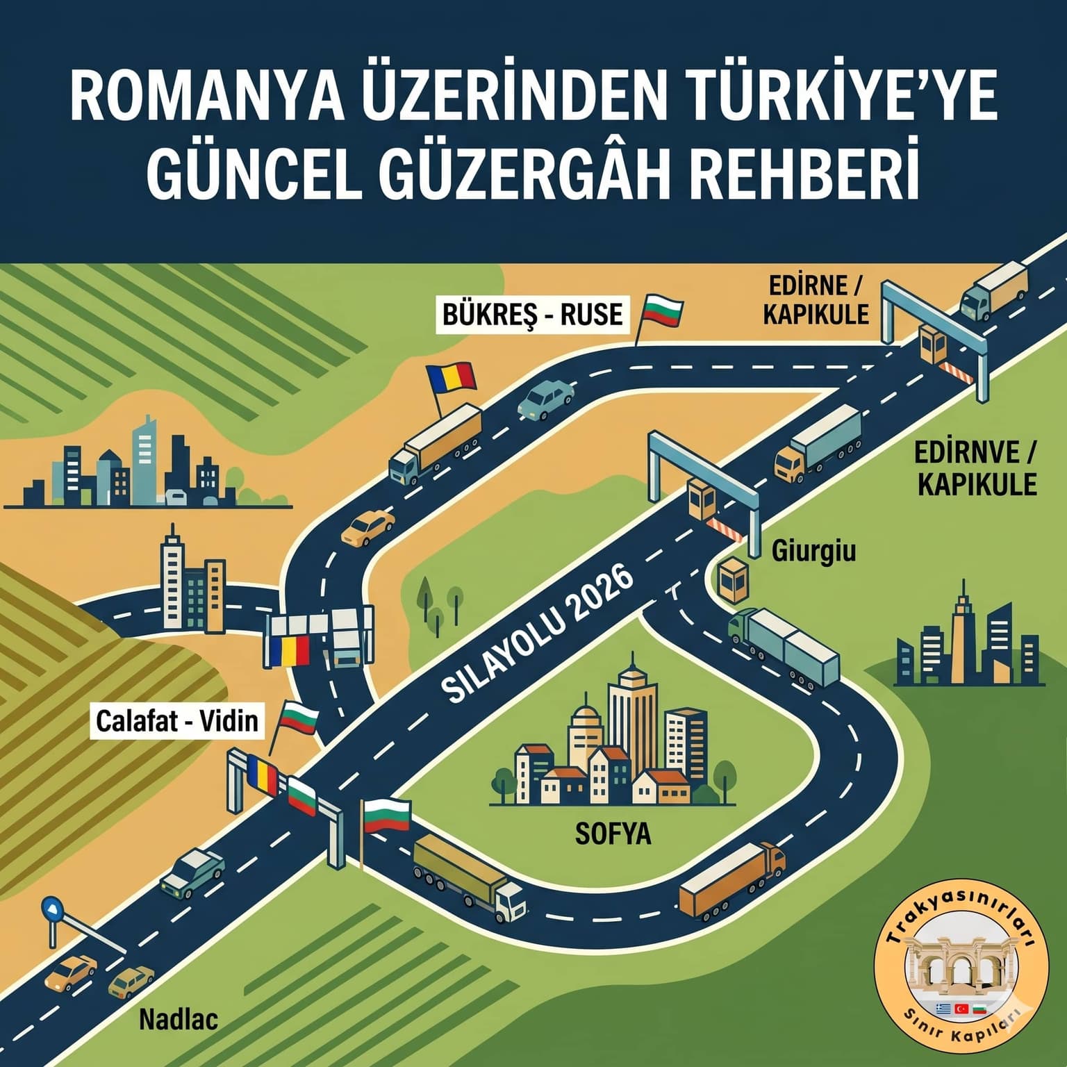 🚗 Romanya Üzerinden Türkiye'ye Güncel Güzergâh Rehberi