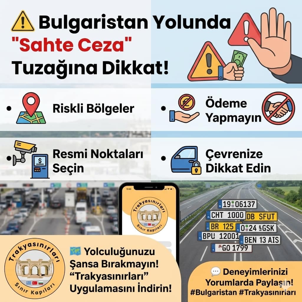 ⚠️ Bulgaristan Yolunda "Sahte Ceza" Tuzağına Dikkat!