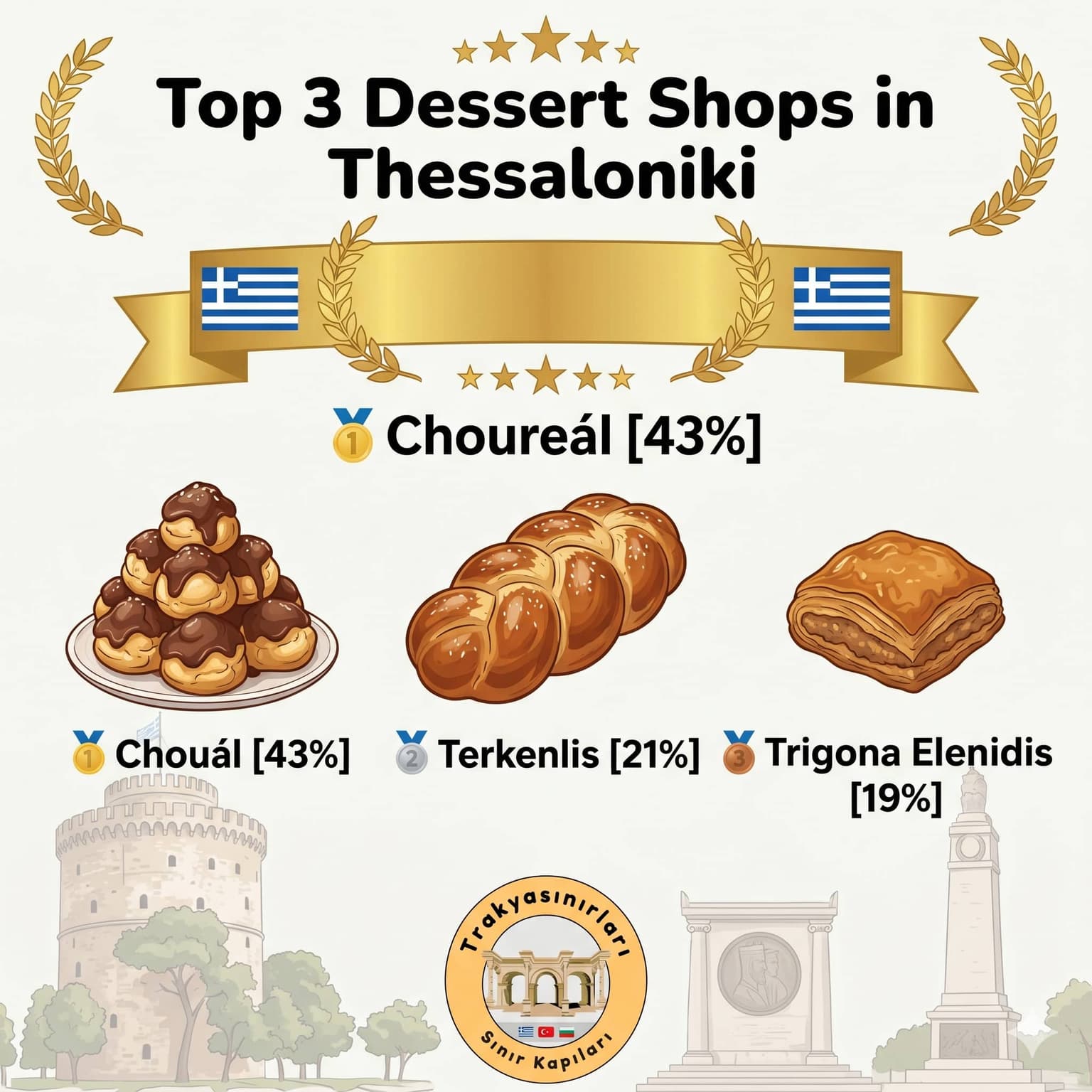 Selanik’in En İyi 3 Tatlıcısı Seçildi! 🇬🇷✨