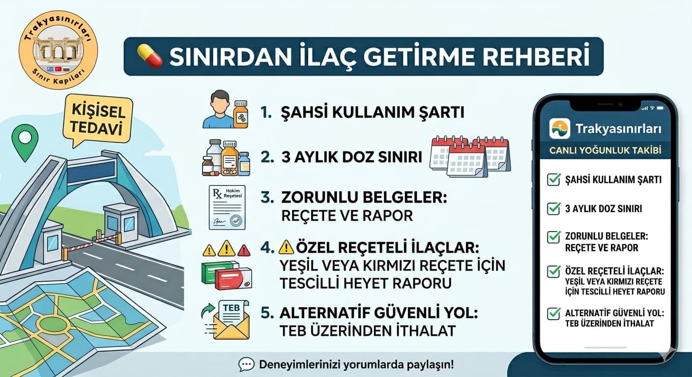 💊 Sınırdan İlaç Getirme Rehberi