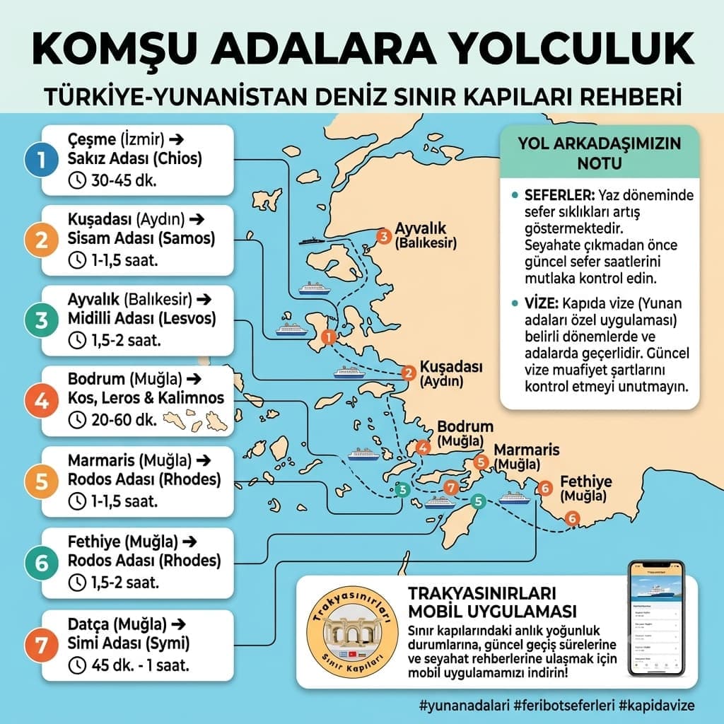 🚢 Komşu Adalara Yolculuk: Güncel Geçiş Noktaları