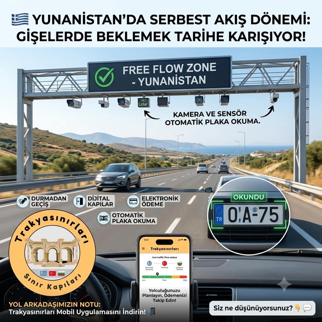 🚗 Yunanistan'da Serbest Akış Dönemi: Gişelerde Beklemek Tarihe Karışıyor!
