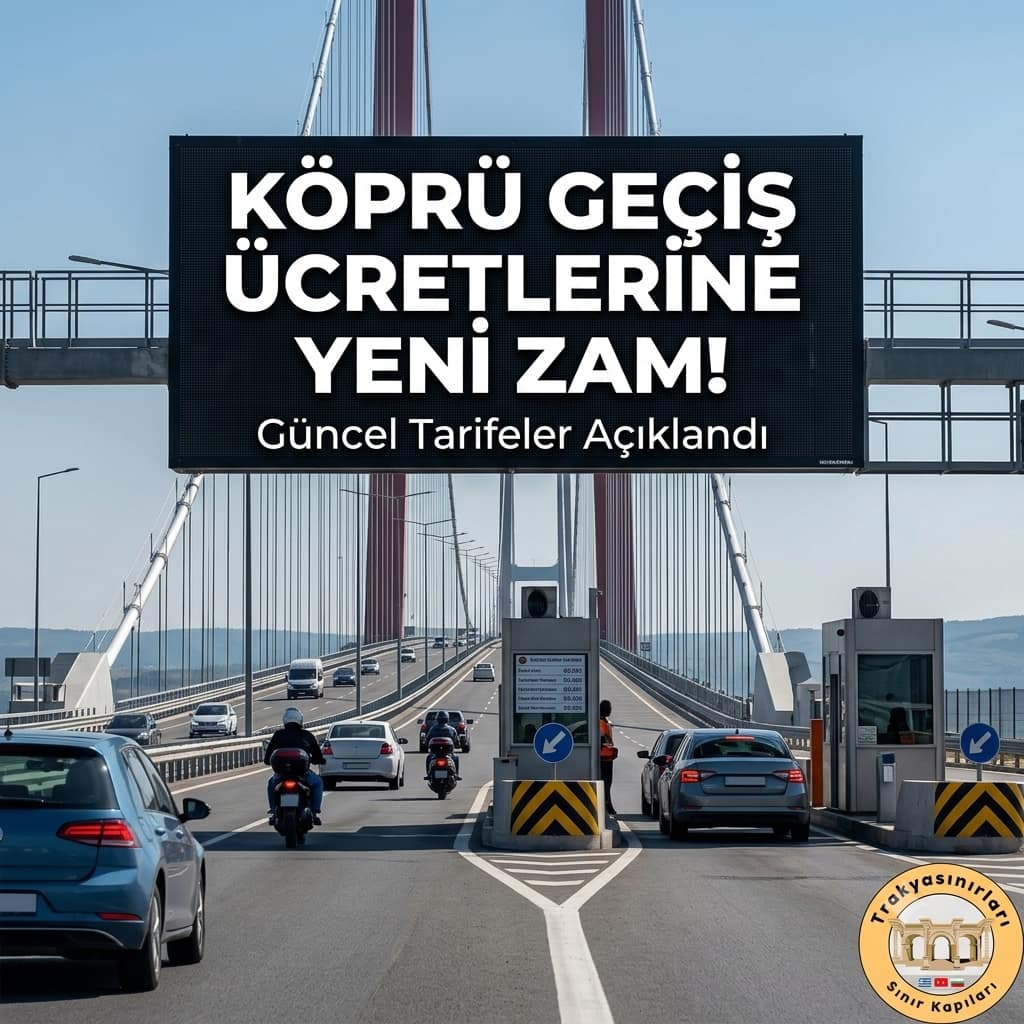 🌉 Köprü Geçiş Ücretlerine Yeni Zam!