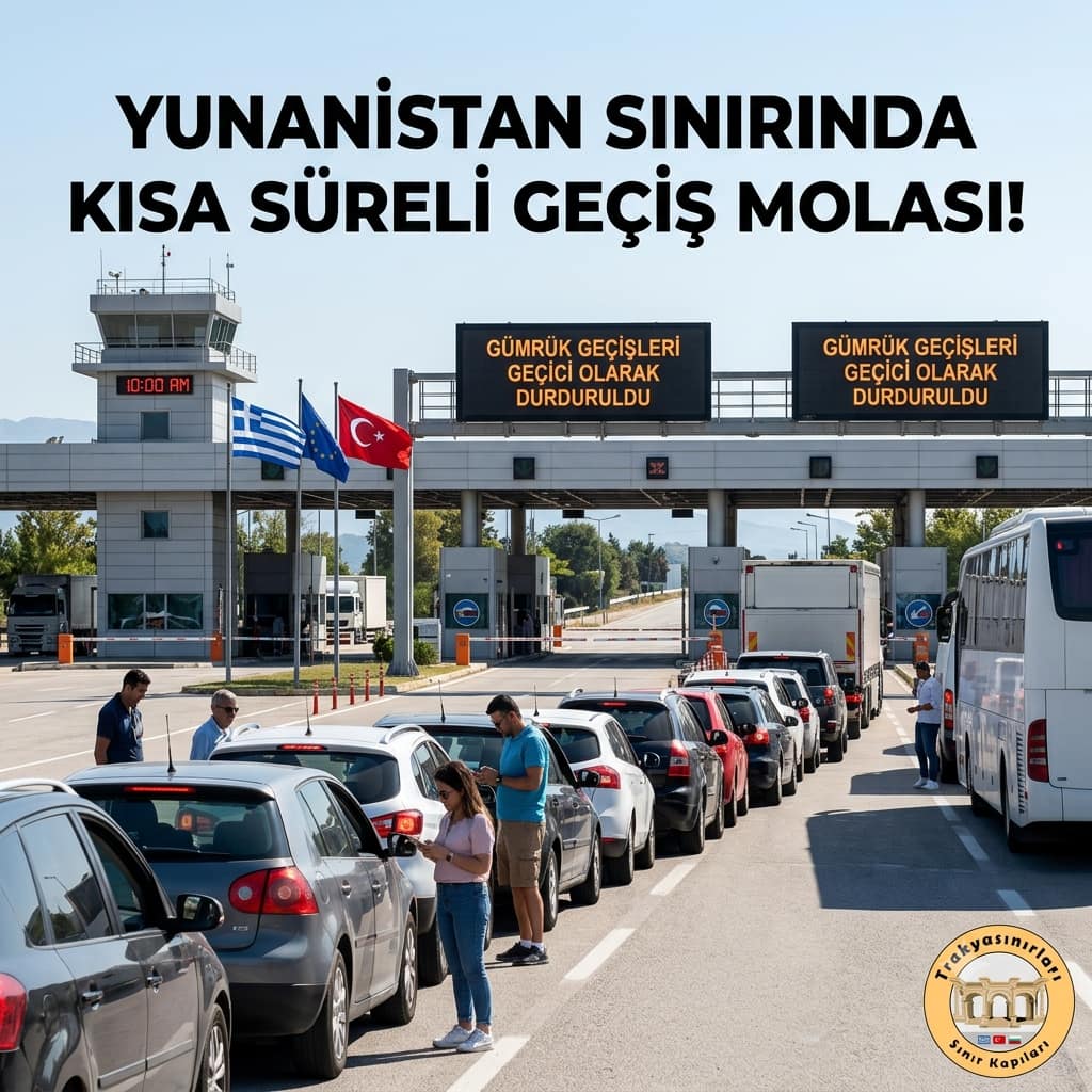 🚨 Yunanistan Gümrüklerinde Kısa Süreli Geçiş Molası! 🇬🇷