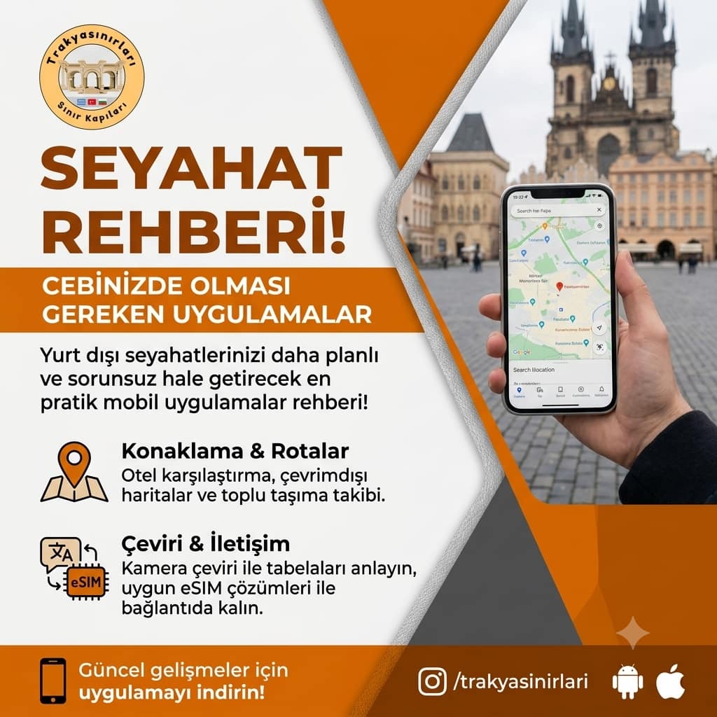 📱 Yurt Dışı Gezilerinizde Cebinizde Olması Gereken Uygulamalar 🚗