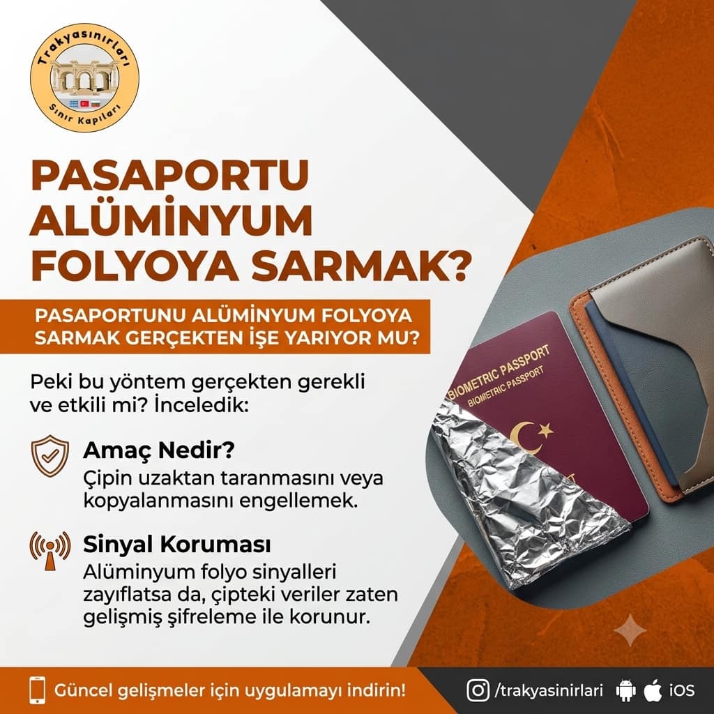Pasaportu Alüminyum Folyoya Sarmak Gerçekten İşe Yarıyor mu? 🛂