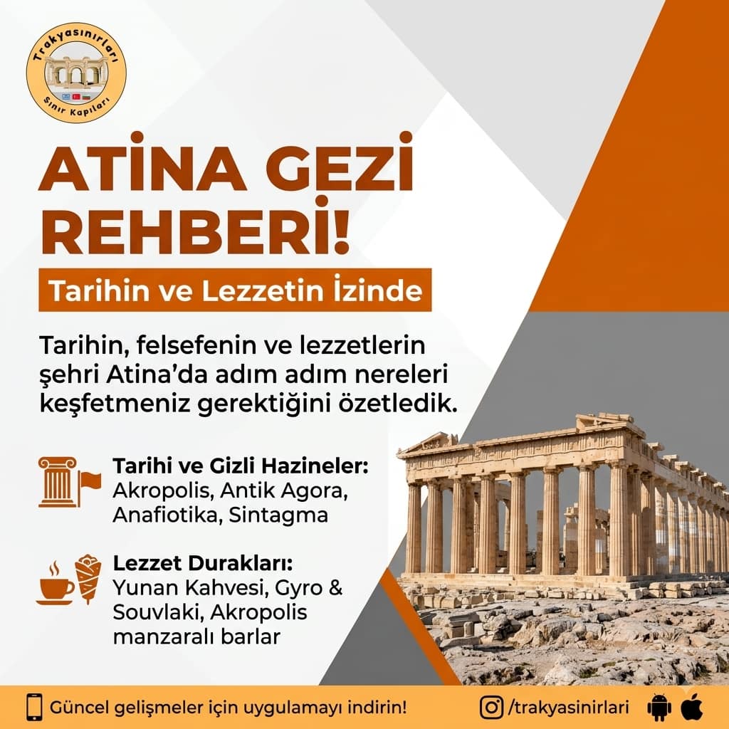 🏛️ Atina Rotaları ve Şehir Rehberi: Tarihin ve Lezzetin İzinde