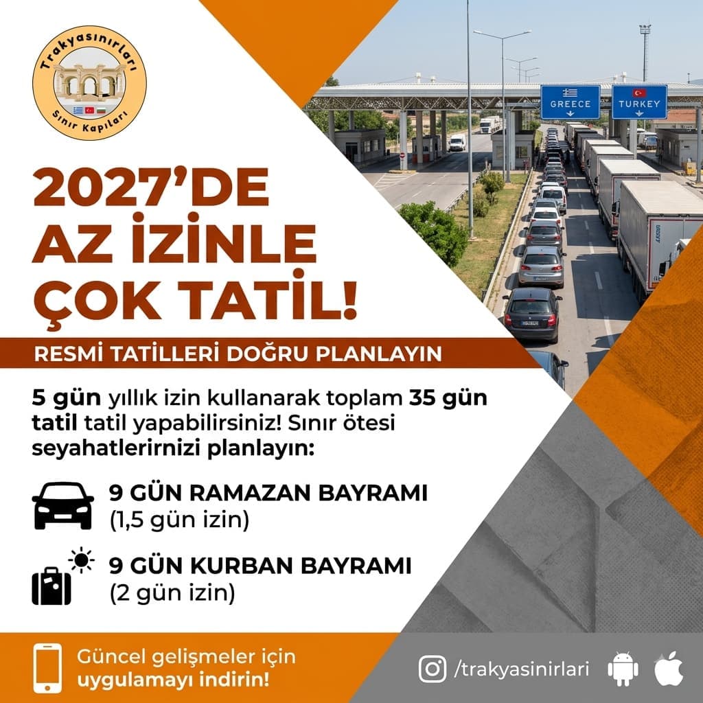🗓️ 2027’de Az İzinle Çok Tatil Yapmanın Yolları!