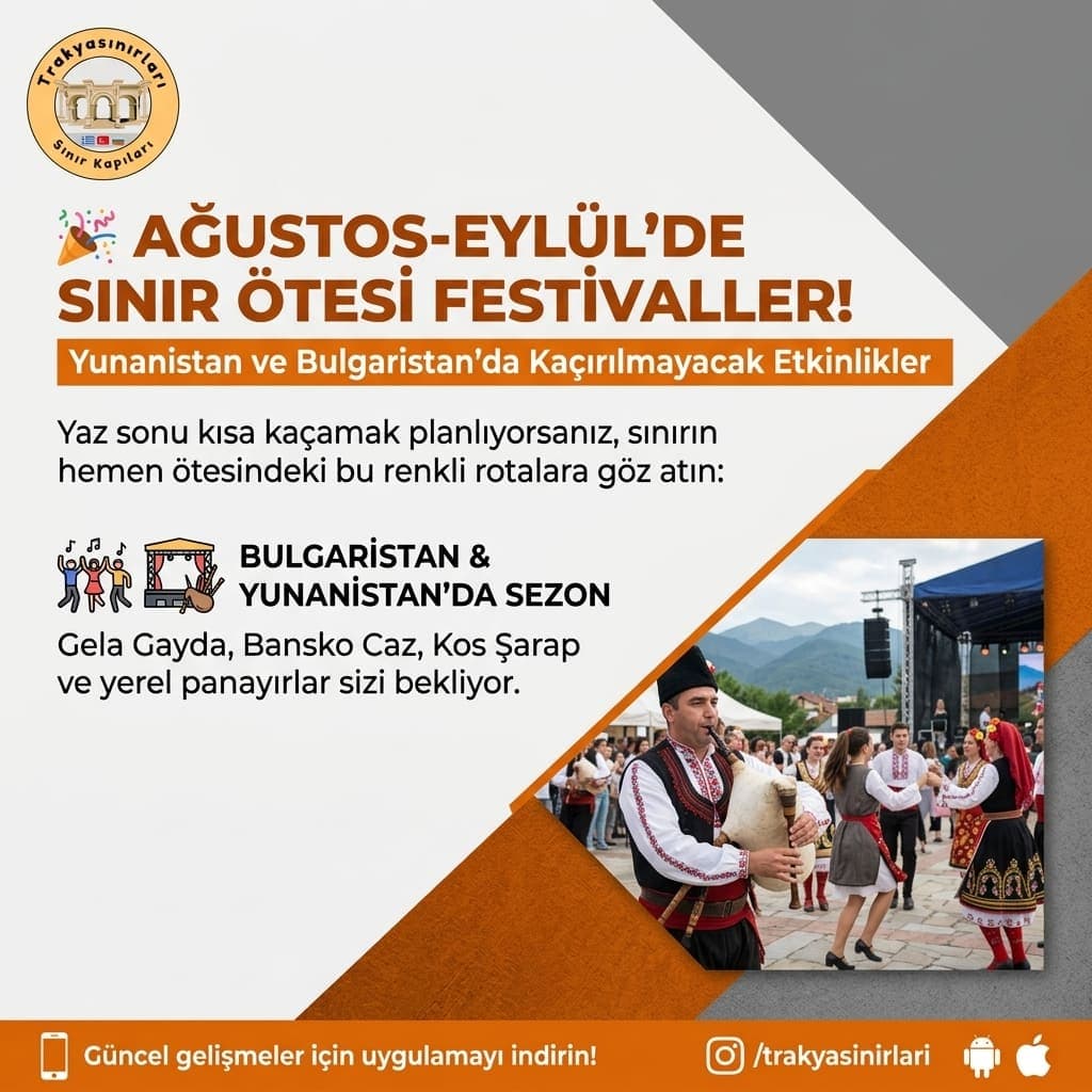 🎉 Ağustos-Eylül'de Yunanistan ve Bulgaristan'da Kaçırılmayacak Festivaller