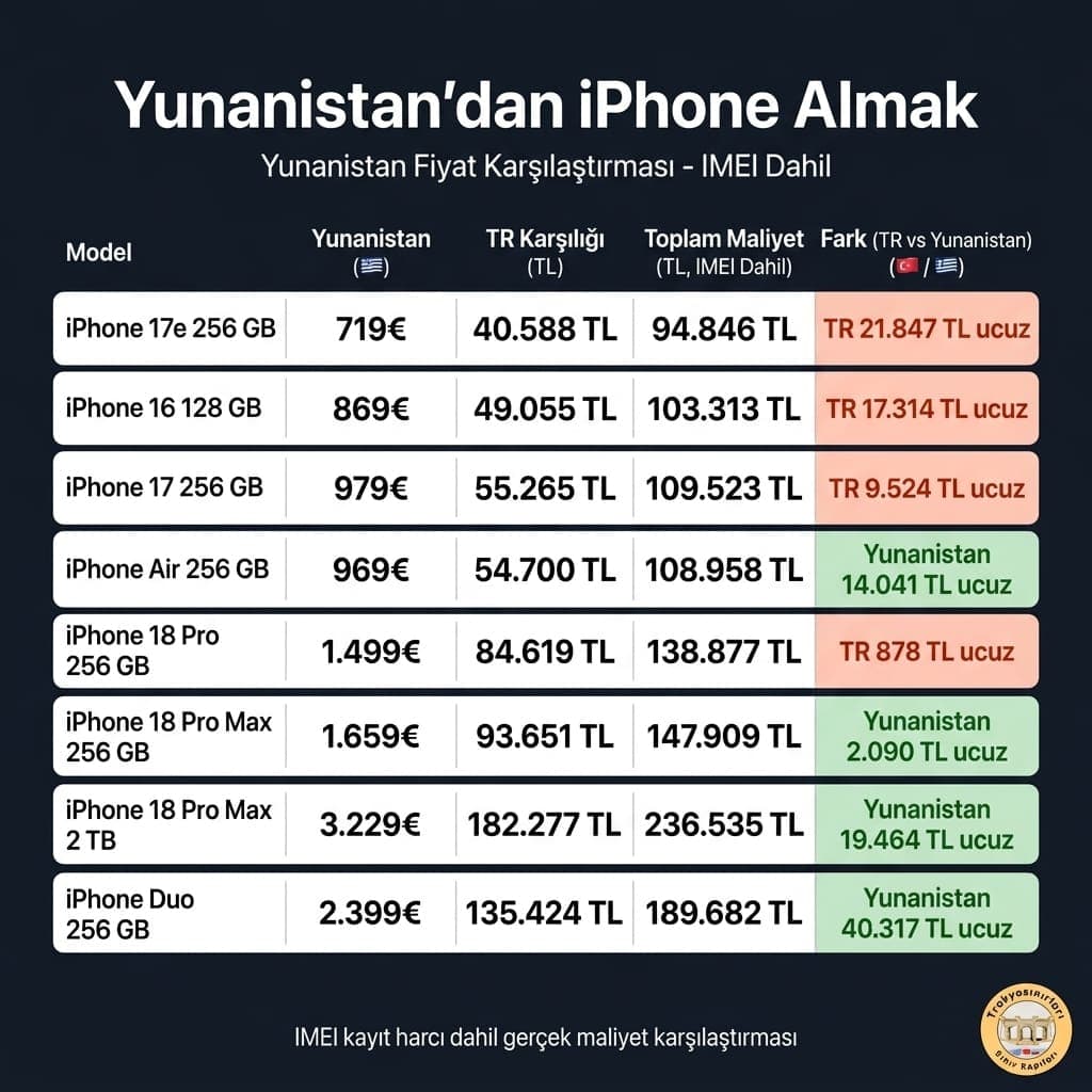 Yunanistan’dan iPhone Almak Mantıklı Mı? 🇬🇷📱
