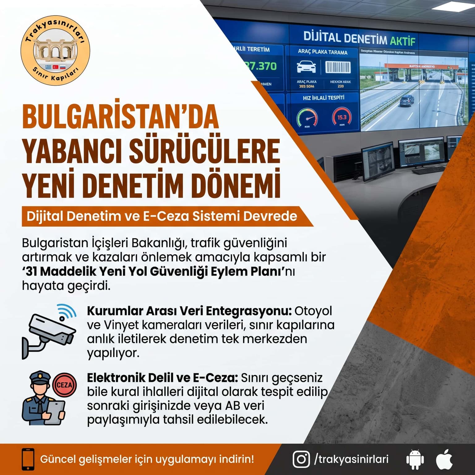 Bulgaristan'da Yabancı Sürücülere Yeni Denetim Dönemi