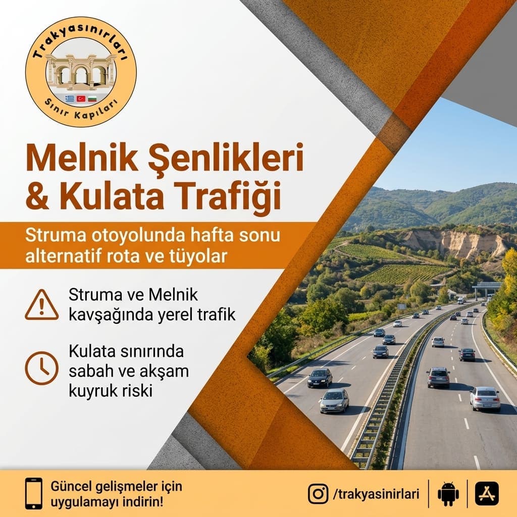 Kulata Güzergahı Trafiği: Melnik Festivali Yol Rehberi