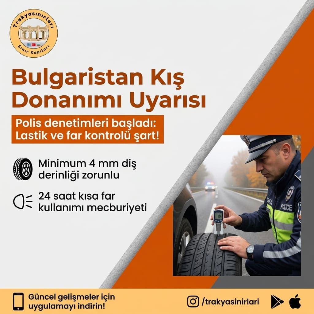 Bulgaristan Kış Lastiği ve Zorunlu Araç Donanımı Rehberi