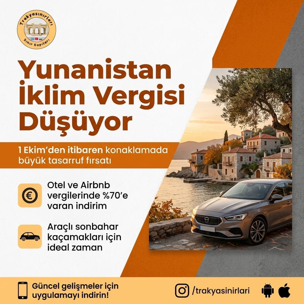 Yunanistan İklim Vergisi 1 Ekim'de Düşüyor: Sürücü Rehberi