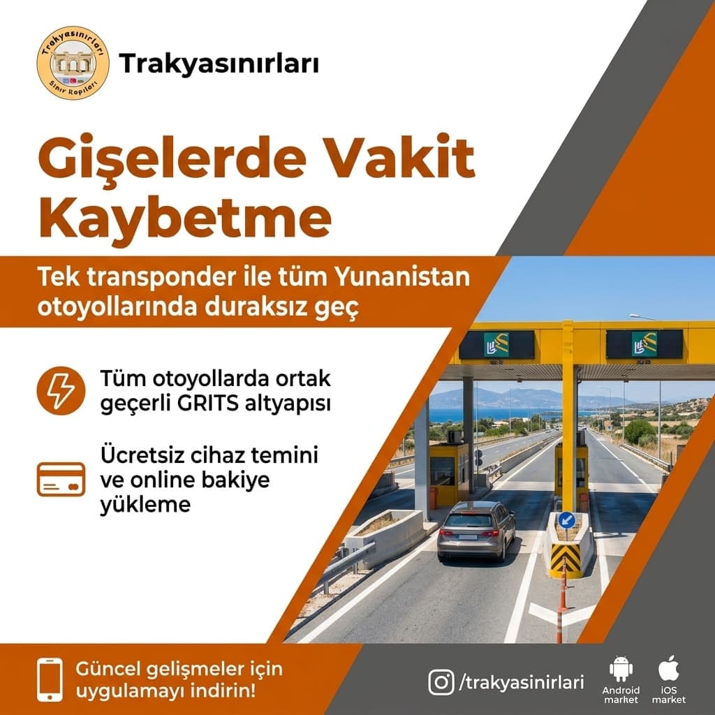 Yunanistan Otoyol Transponder Rehberi: Gişelerde Durma