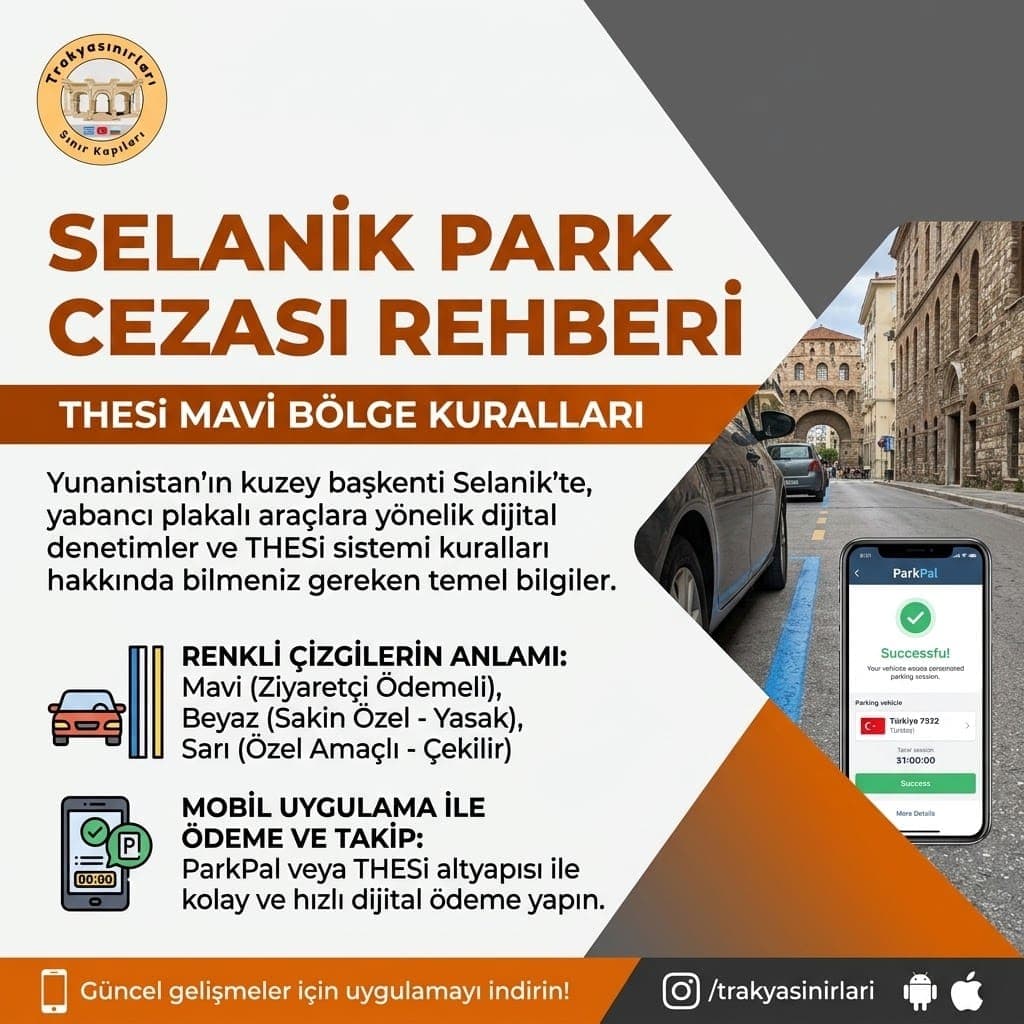 Selanik Park Cezası Rehberi: THESi Mavi Bölge Kuralları
