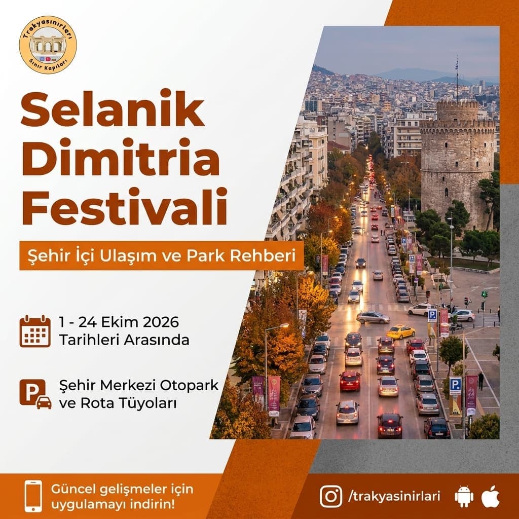 Selanik Dimitria Festivali Ulaşım ve Otopark Rehberi