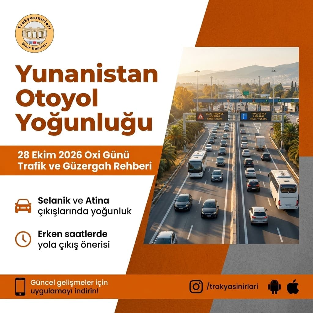 Yunanistan Otoyol Yoğunluğu: 28 Ekim Oxi Günü Uyarısı