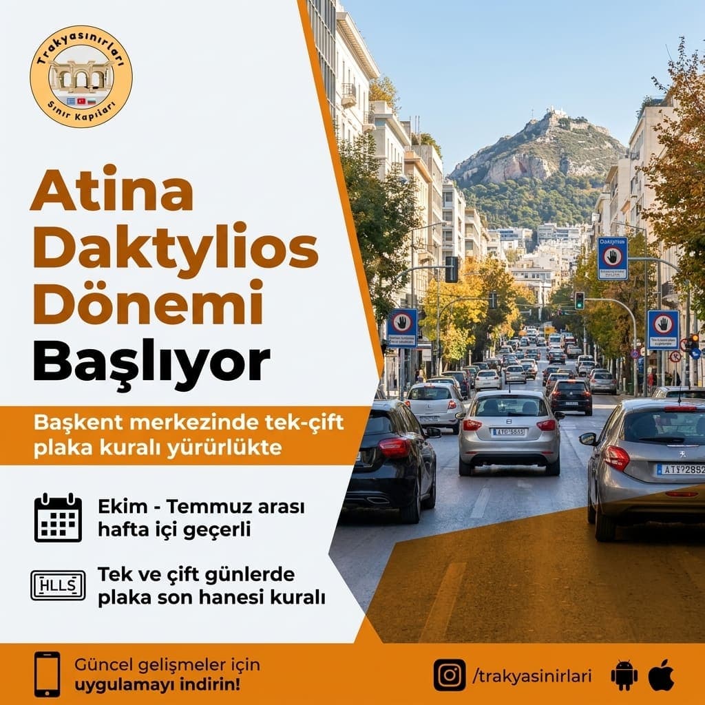 Atina Daktylios Trafik Kısıtlaması ve Plaka Rehberi