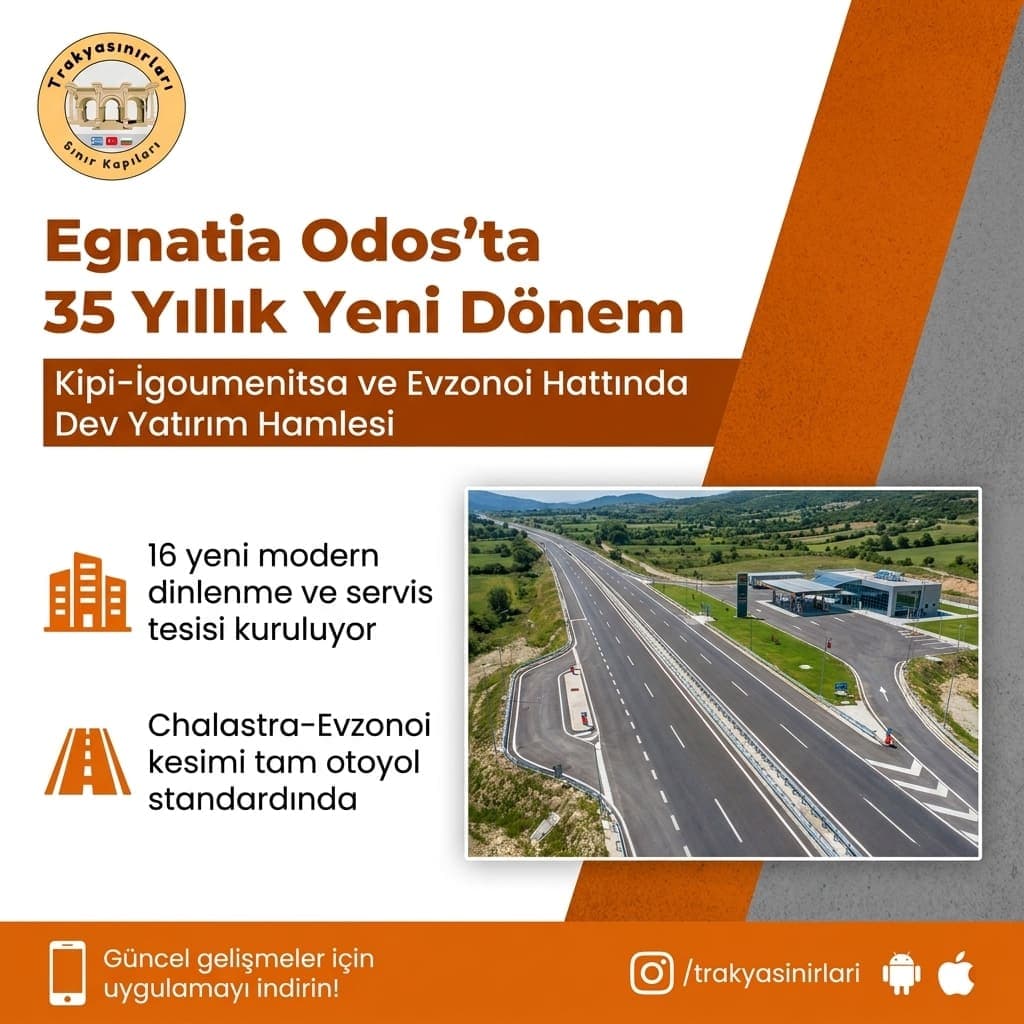 Egnatia Odos Yenileniyor: Evzonoi ve Kipi Hattı Otoyol Oluyor