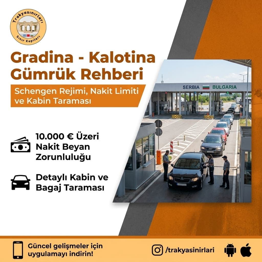 Gradina Kalotina Sınır Kapısı Gümrük ve Nakit Rehberi