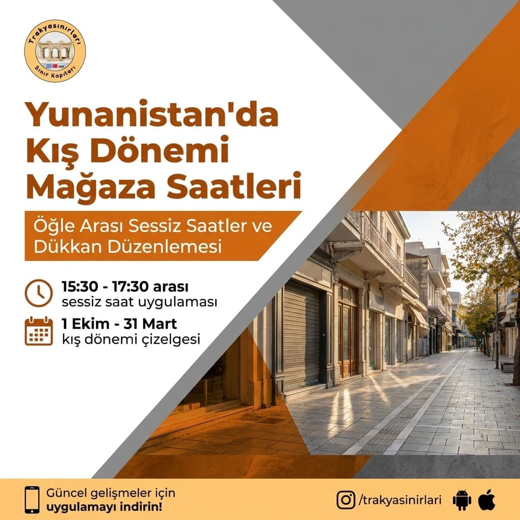 Yunanistan Mağaza Çalışma Saatleri ve Kış Düzeni 🕒