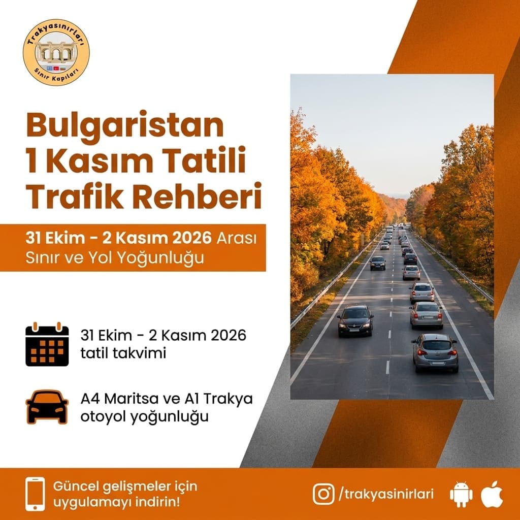 Bulgaristan 1 Kasım Tatili: Yol ve Sınır Rehberi 🚗