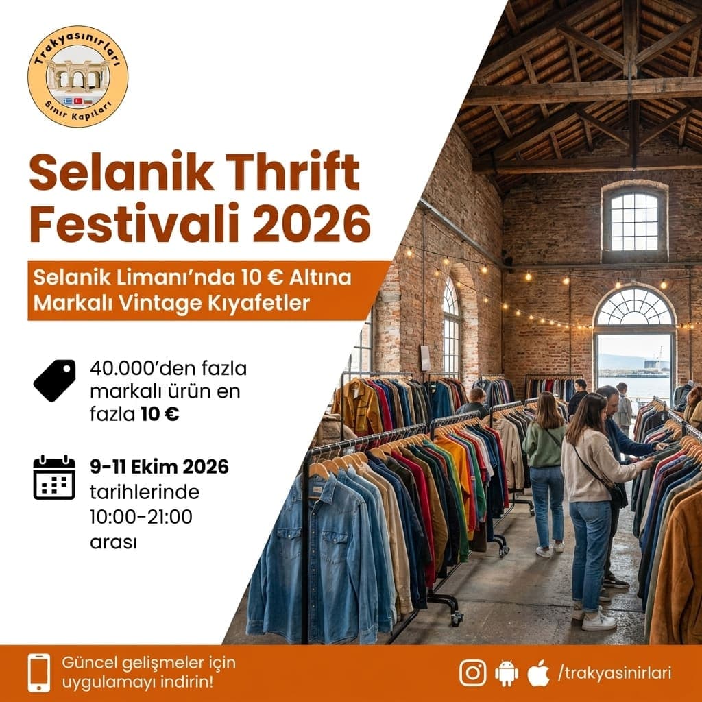 Selanik Thrift Festivali 2026: 10 €'ya Marka Alışveriş 👕