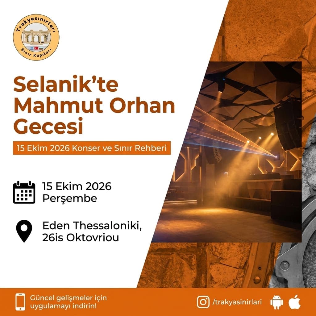 Mahmut Orhan Selanik konseri: Bilet ve yol rehberi 🎧