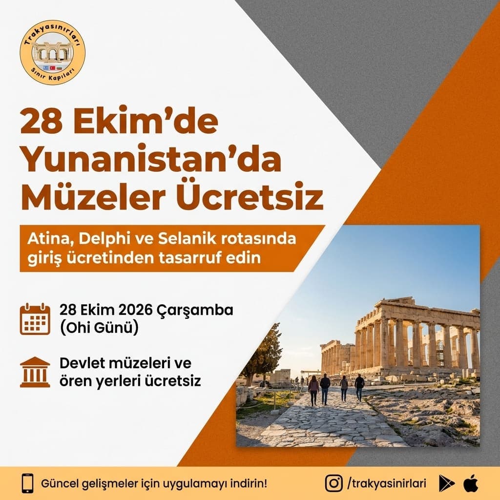 Yunanistan müzeler ücretsiz 28 Ekim 2026: Tasarruf Rehberi