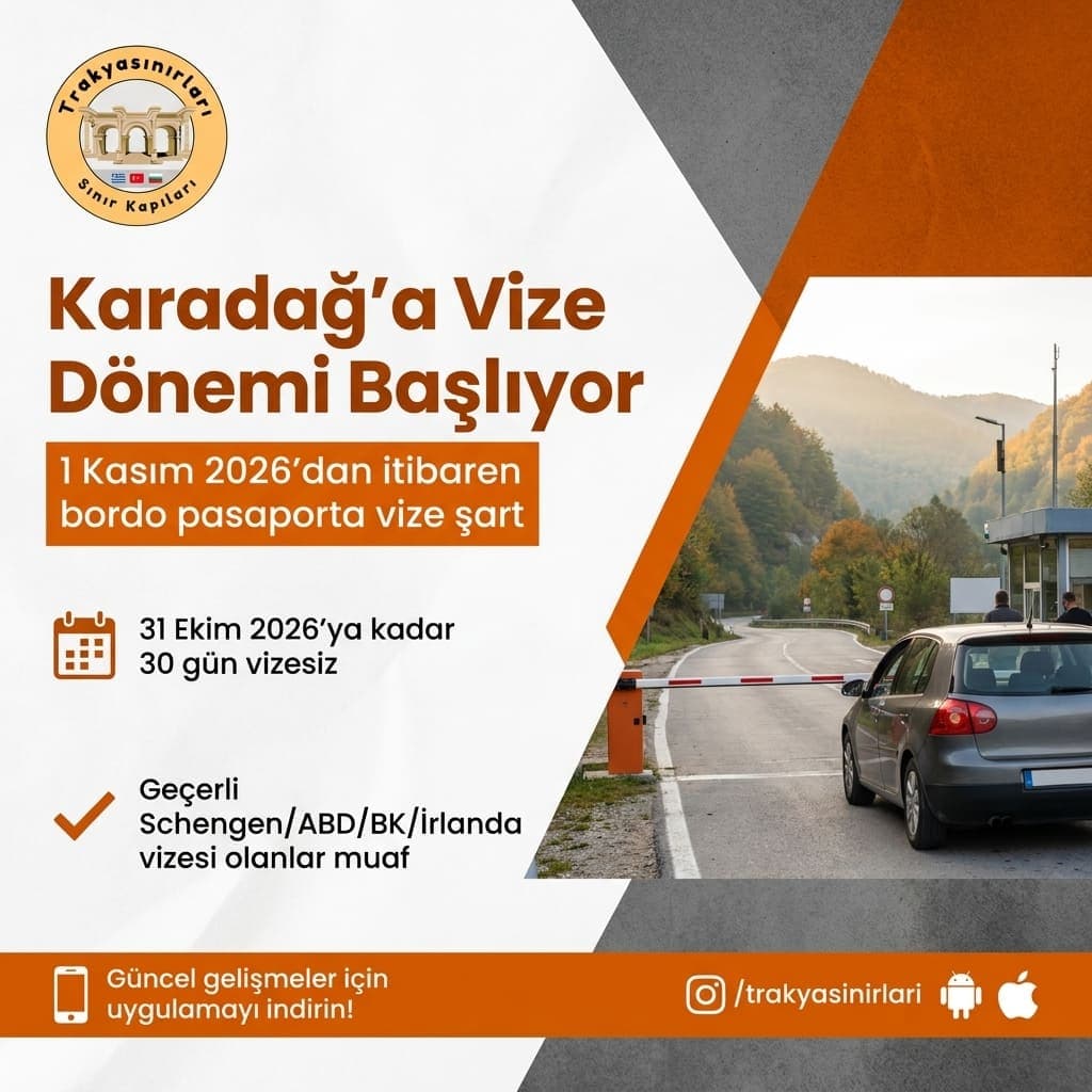 Karadağ vizesi 1 Kasım 2026: Kimler Muaf, Nasıl Alınır?
